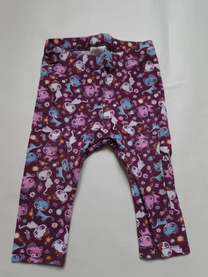 Lot 15 leggings fille 6 mois - photo numéro 3