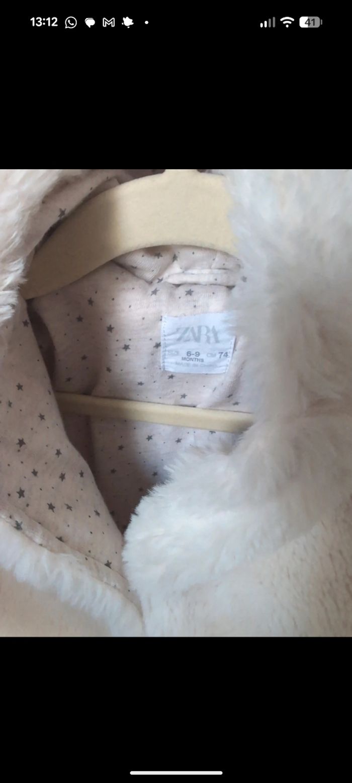 Combinaison moumoute 6-9 mois Zara - photo numéro 2