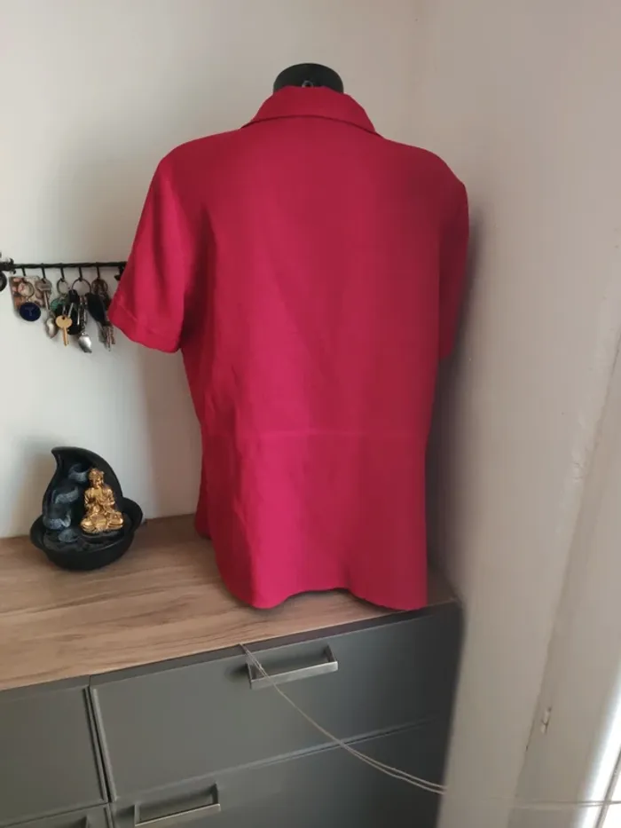 Blouse fine T46 fushia - photo numéro 5