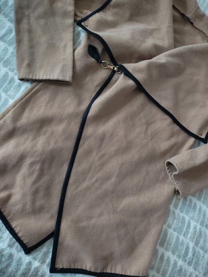 Manteau pardessus beige marron taille 38 - photo numéro 4