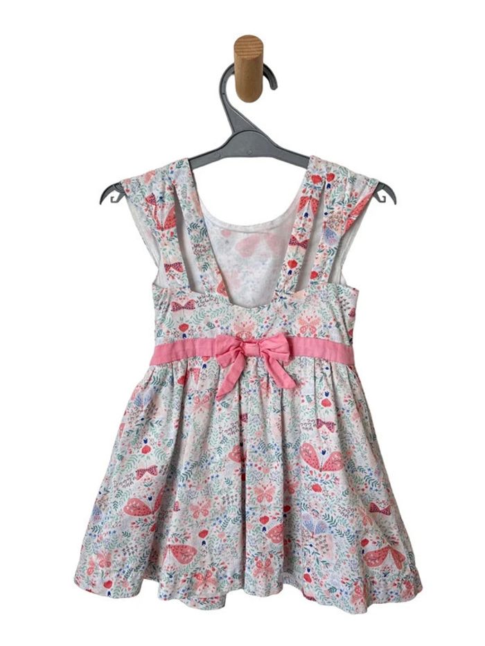 Robe fleurie à mancherons, noeud rose dans le dos - Sergent Major 3 ans - photo numéro 3