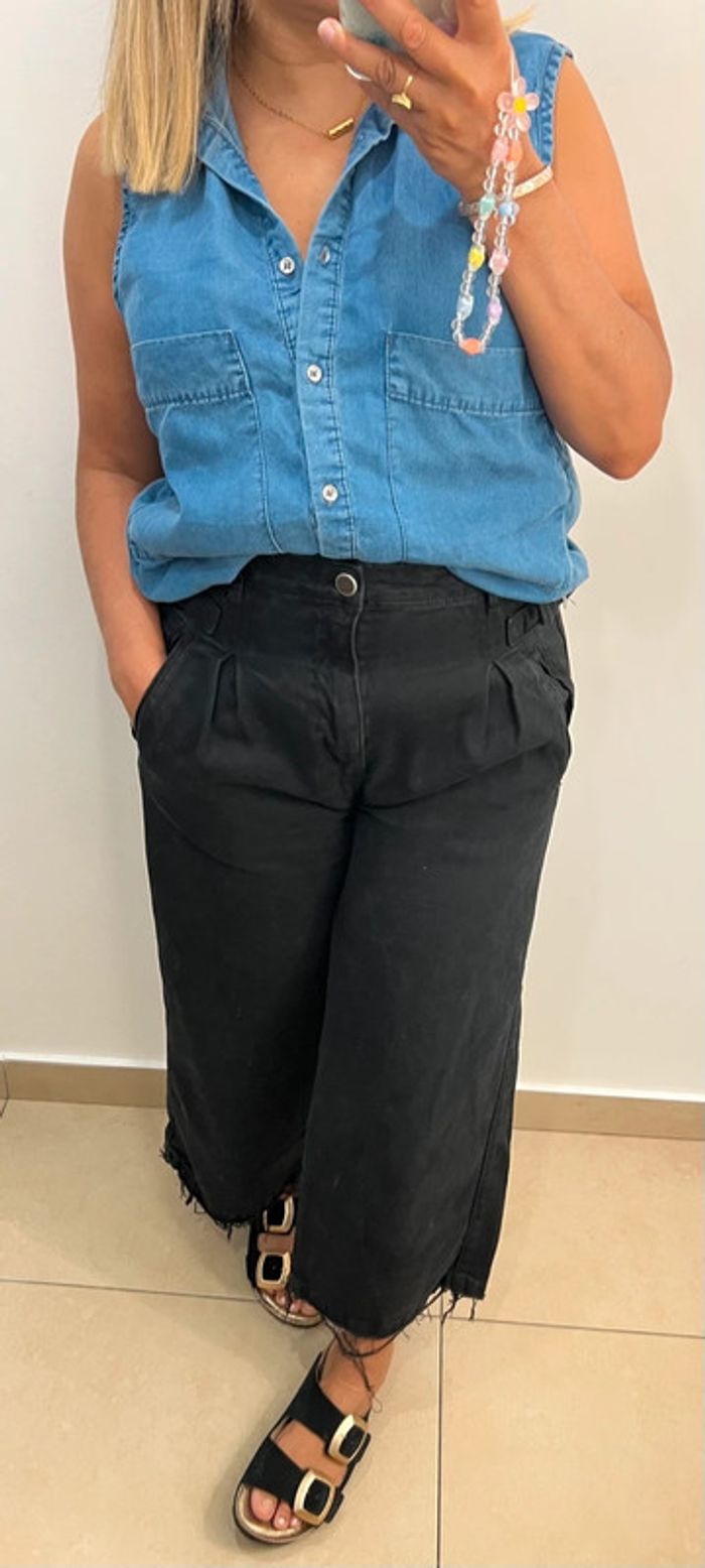 🌸Chemise sans manche en Lyocell Pull & Bear Taille M - photo numéro 3