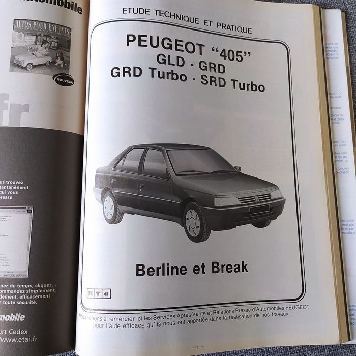 Revue technique Peugeot 405 - photo numéro 3