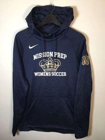 Sweat à capuche pour femme Nike Dri Fit bleu marine taille S 116