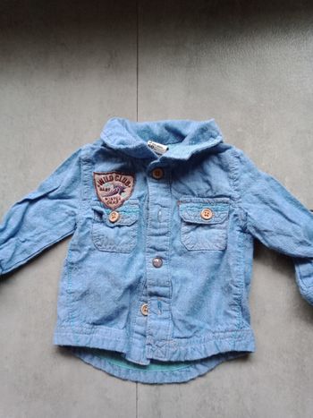 Chemise manches longues 3 mois