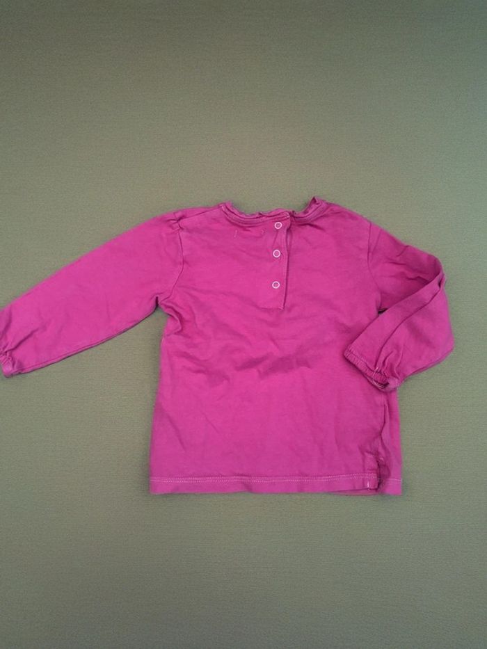 T-shirt rose oiseau Gémo - photo numéro 3
