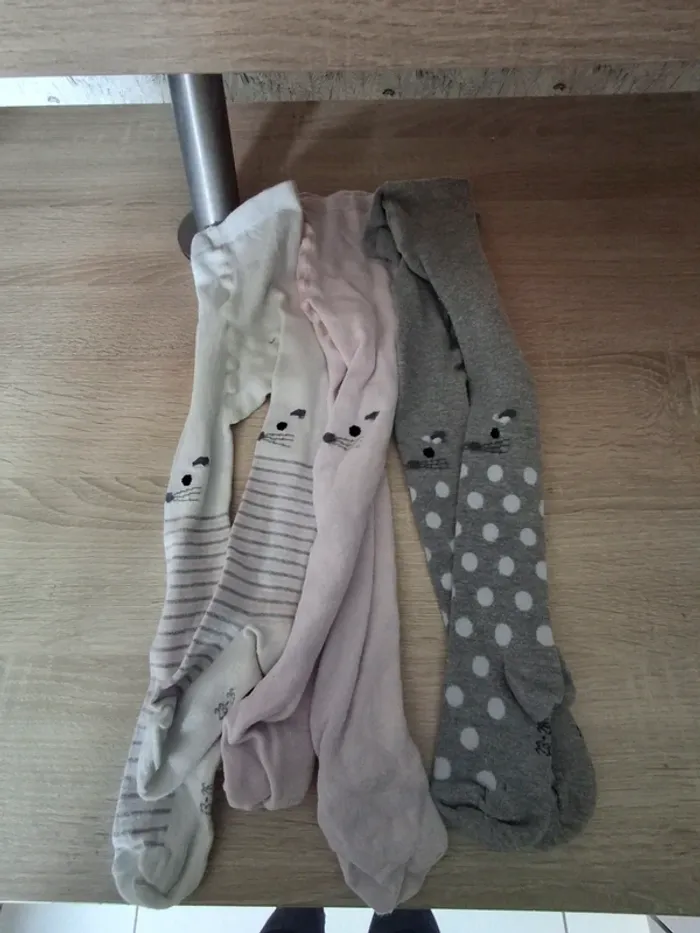 Lot de 3 collant fille