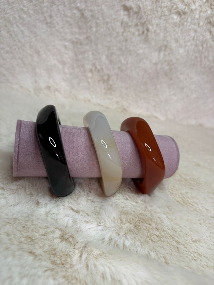 Lot de 3 jonc en résine - photo numéro 3