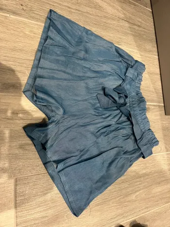Short bleu jean