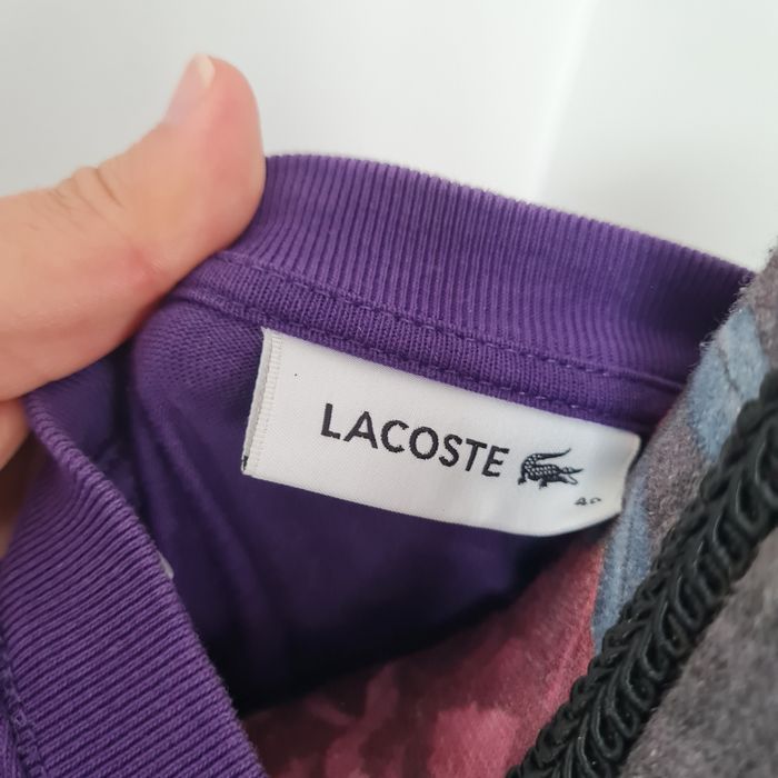 Robe Tee-shirt oversize lacoste violette - photo numéro 6