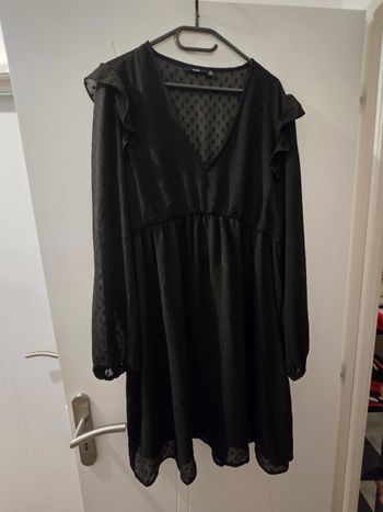 Robe manche transparente