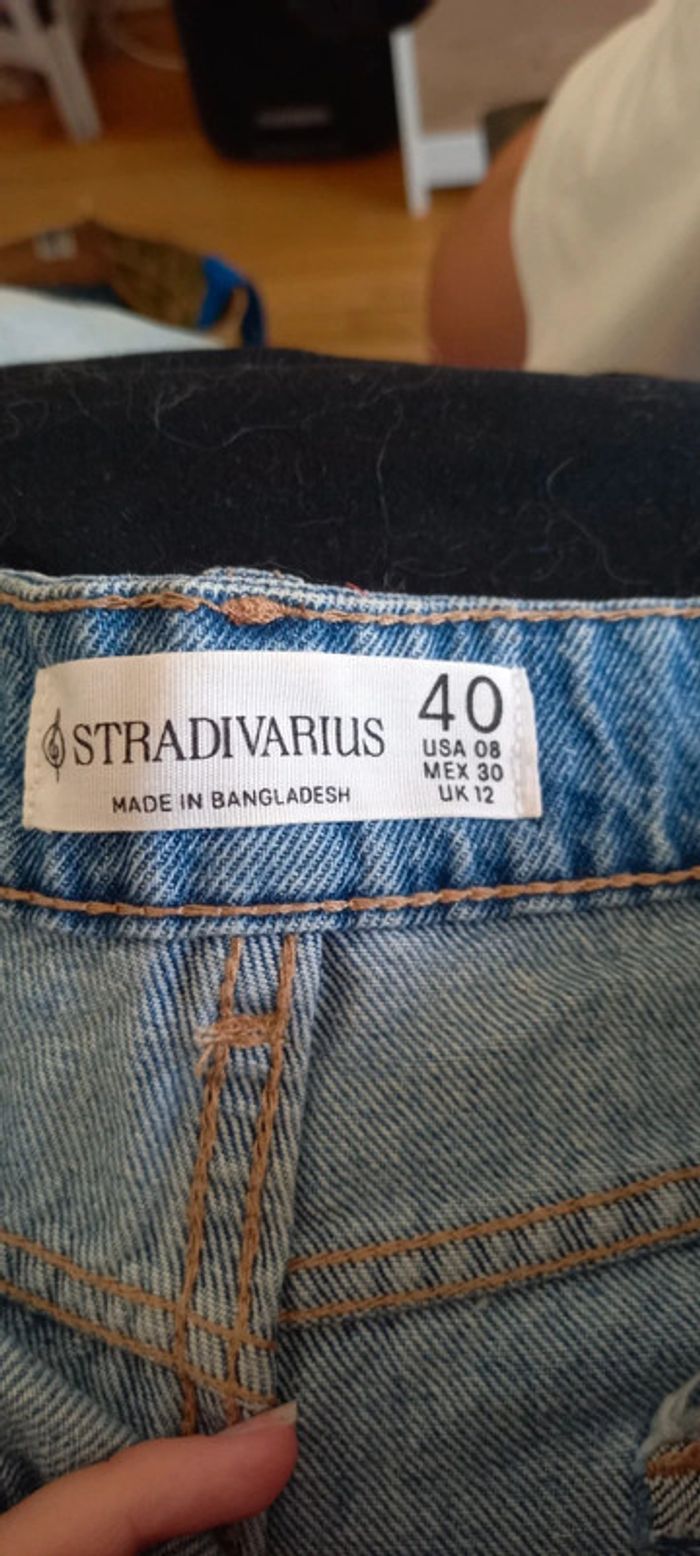 Short en jean taille haute stradivarius 40 - photo numéro 3