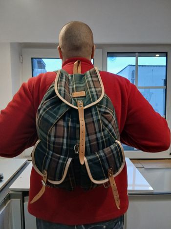 Sac à dos  motif à carreaux Daniel Ray