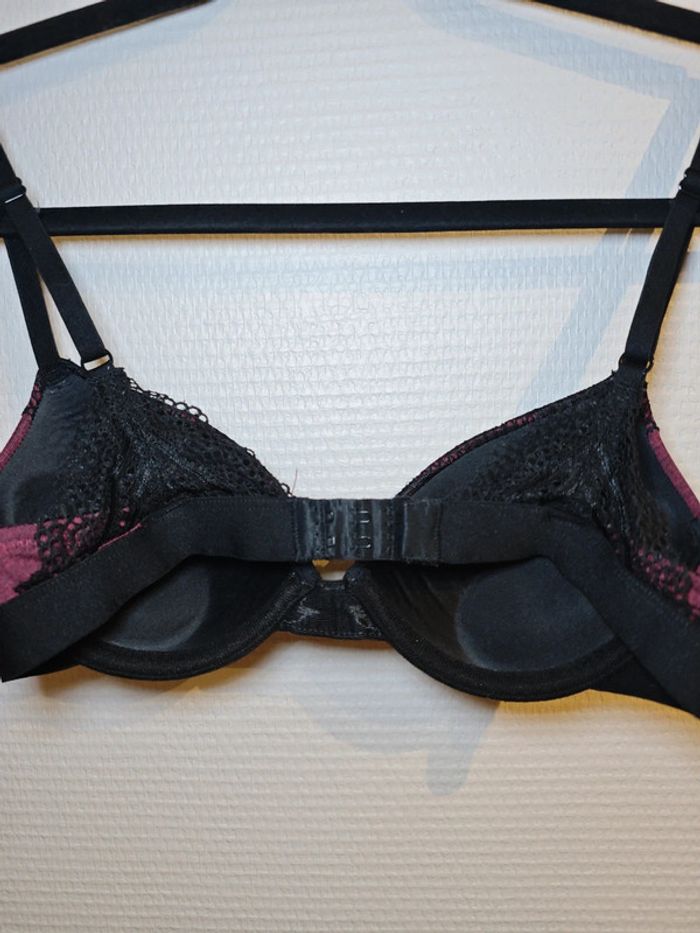 Soutien-gorge Undiz noir et bordeaux - photo numéro 3