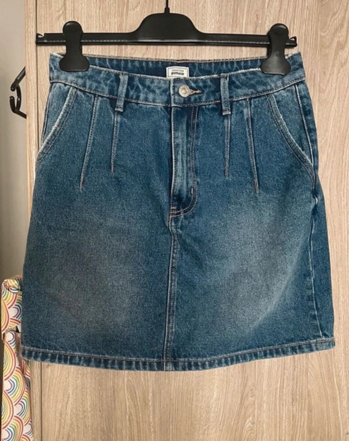 Jupe en jean bleu marine