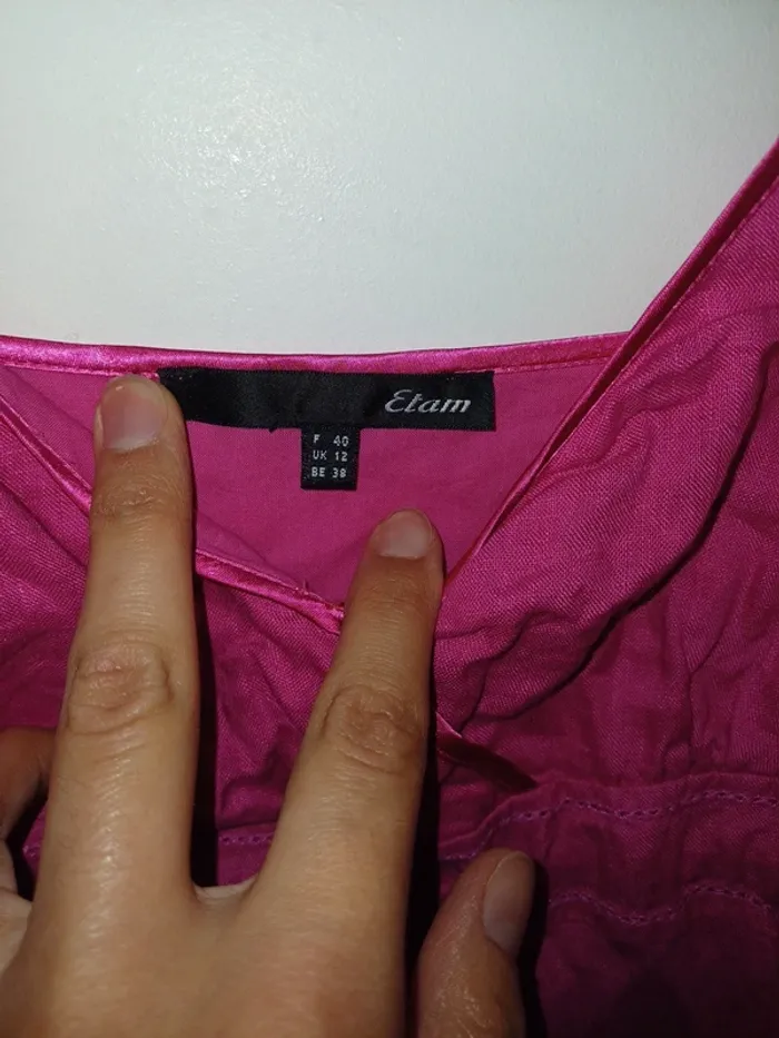 Robe fushia longueur sous genoux - photo numéro 2