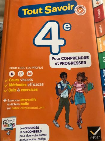 #livre #scolaire #4e #hatier #neuf