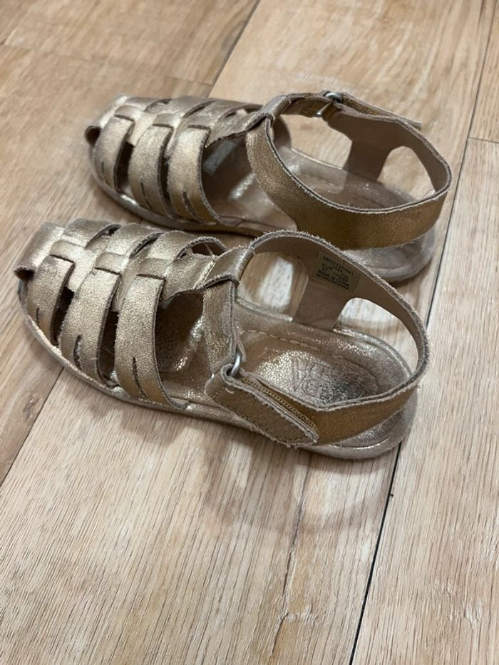 Sandales dorées Zara - photo numéro 3