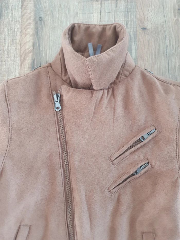 Veste suédine Camel 3 ans - photo numéro 3
