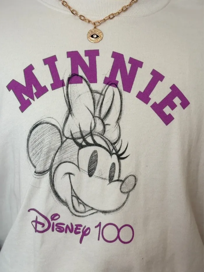 Sweat manches longues léger Minnie 100 ans de Disney Taille L - photo numéro 3