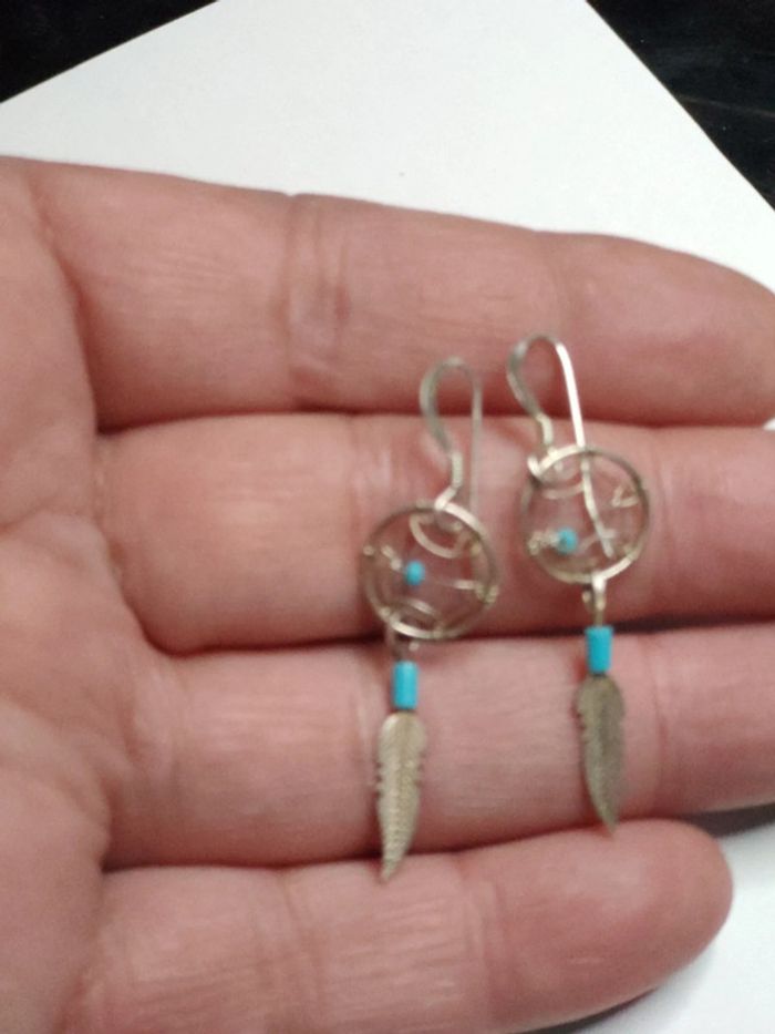 Boucles d'oreilles attrape rêve - photo numéro 7