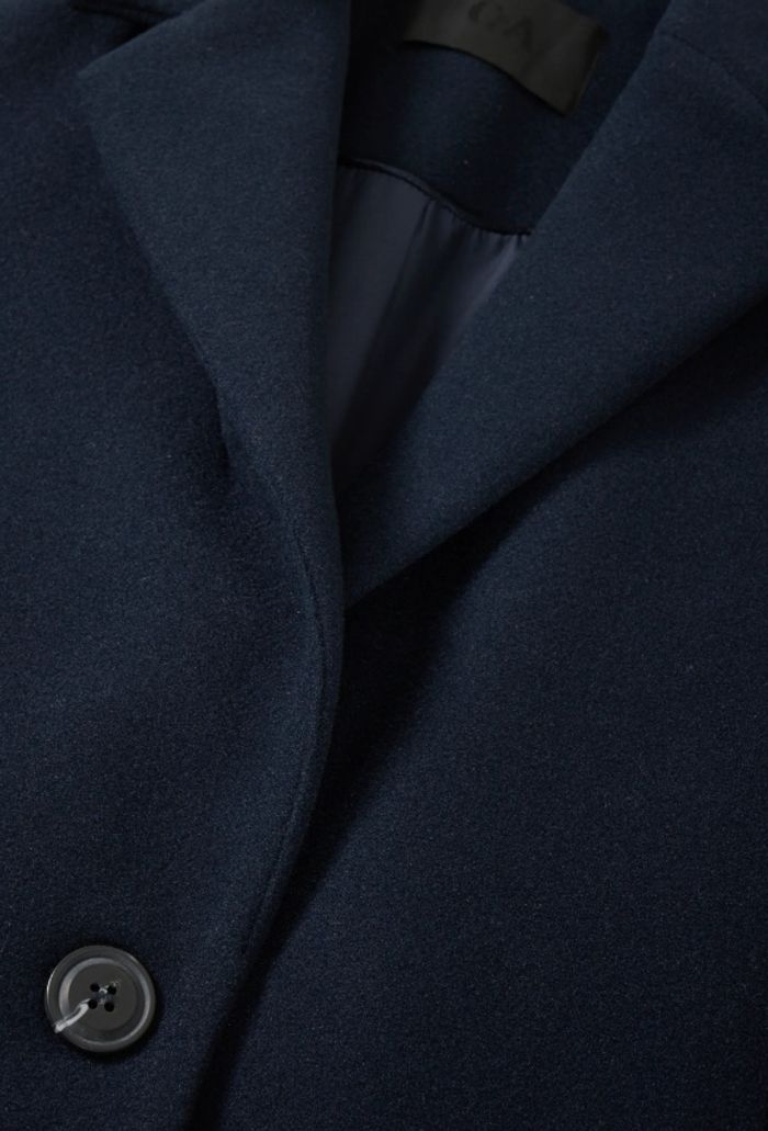 Manteau long bleu marine - photo numéro 3