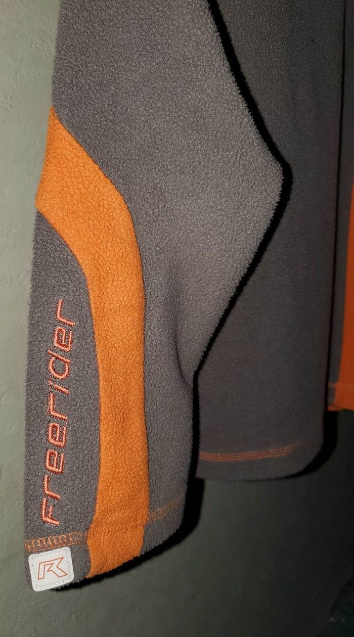 polaire marron orange garçon 4 ans - photo numéro 2