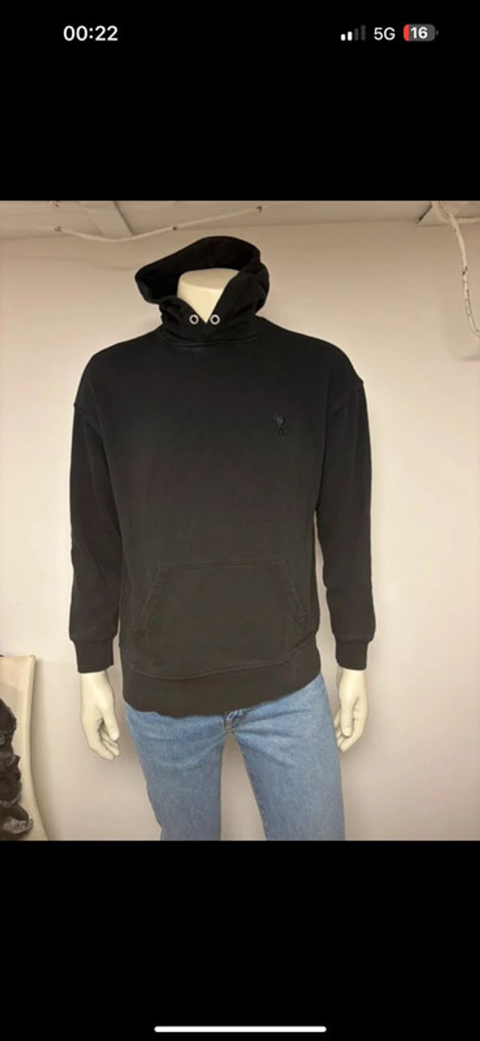 Sweat à capuche AMI noir – Taille M – Excellent état - photo numéro 3