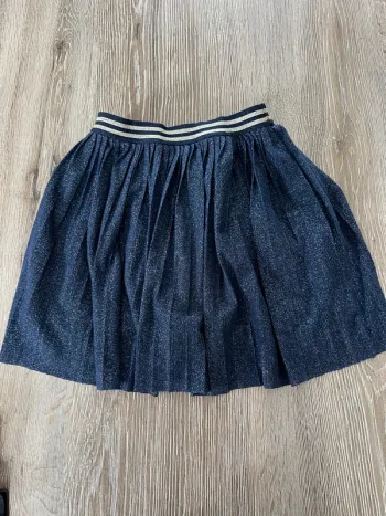 Jupe bleu marine argenté