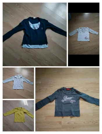 Lot de 5 hauts manches longues. Fille.
Taille 4 ans
