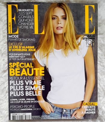 Magazine Elle n°3279 spécial Beauté Julia Stegner, novembre 2008