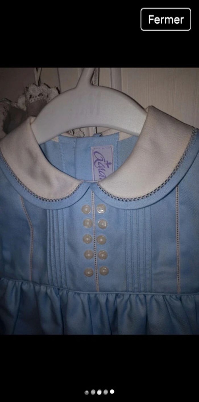 combinaison de
baptême / combinaison de
cérémonie bébé 9 mois bleu
clair - photo numéro 7