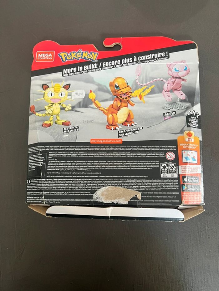 MEGA Pokémon Figurine Action Salamèche 14 cm, Jeu De Briques De Construction - photo numéro 2