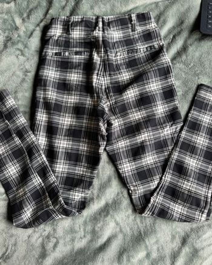 Pantalon à carreaux taille haute - photo numéro 9