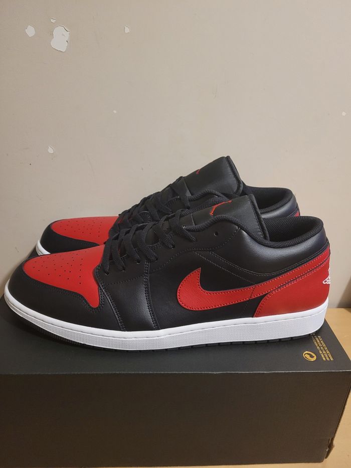 Air Jordan 1 LOW Noir/Rouge - photo numéro 3