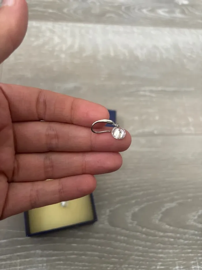 Boucles d oreilles avec Swarovski - photo numéro 2