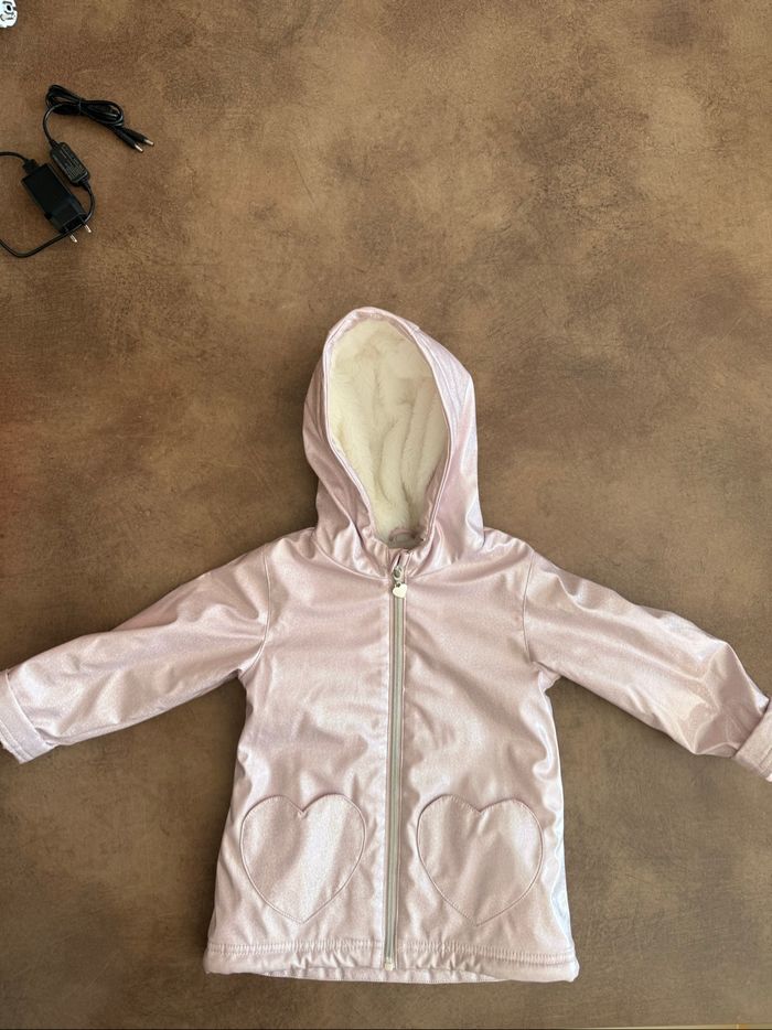 Manteau pailleté rose