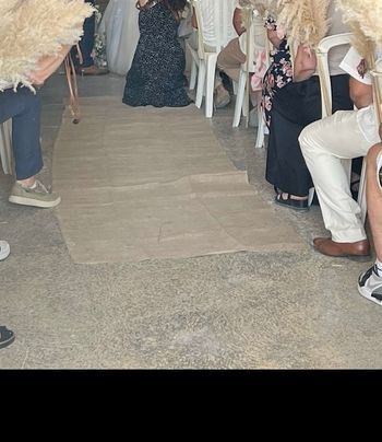 Tapis en jute mariage