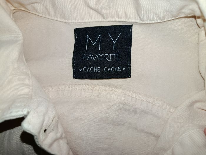 Veste en jean rose pâle taille XS/S - photo numéro 2