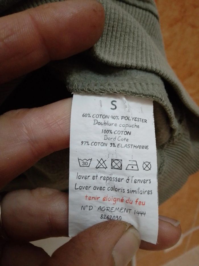 Sweat à capuche vert olive "girl PWR" T.S/36- Fashion Prívate Company - photo numéro 14