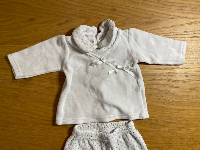 Kimadi Pyjama 2 pièces blanc Taille 1 mois - photo numéro 4
