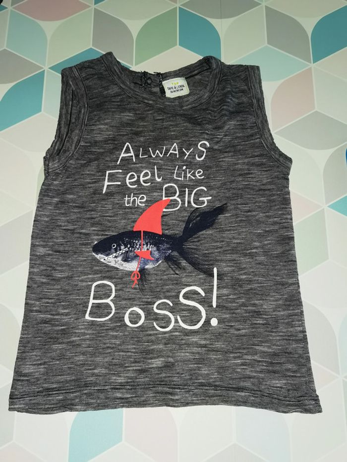 D1415 - débardeur garçon 36 mois