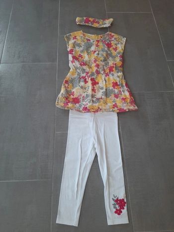 Ensemble 3 pièces :  bandeau, robe, legging