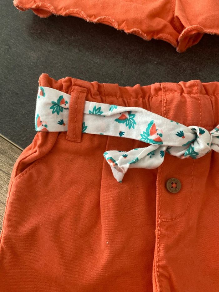 Lot de 2 shorts obaibi 6 mois - photo numéro 4