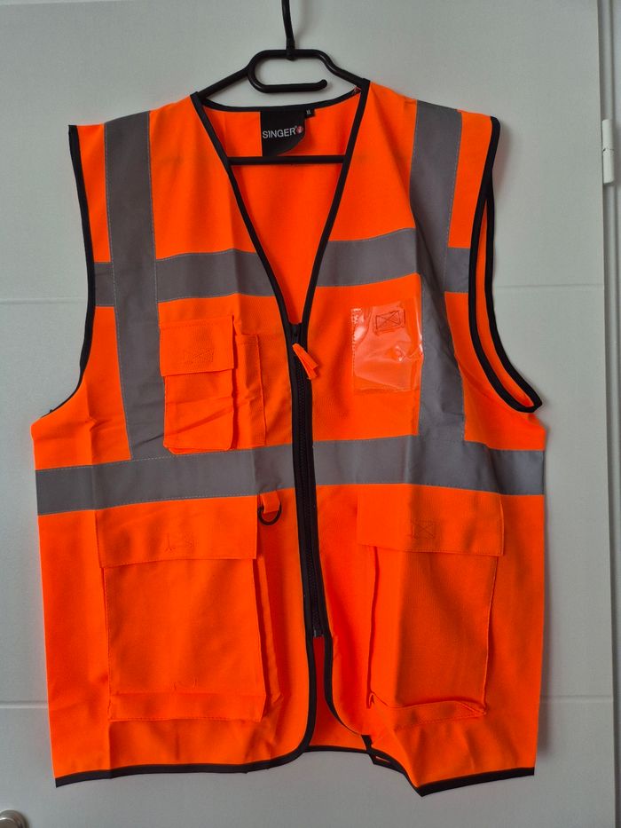Gilet de sécurité orange Singer taille XL neuf