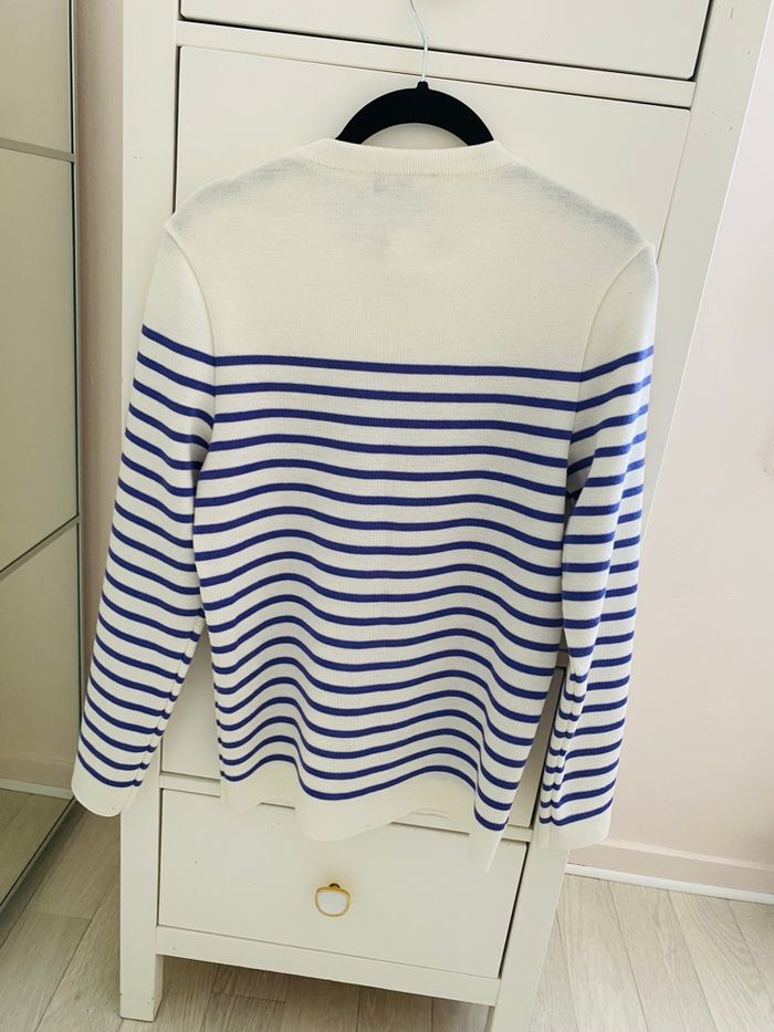 Pull marinière en laine - photo numéro 2