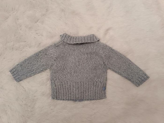 Gilet zippé en mailles T. 3 mois Obaibi - photo numéro 3