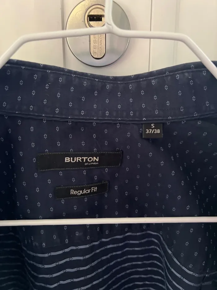 Chemise bleue marine à motif Regular fit - photo numéro 2