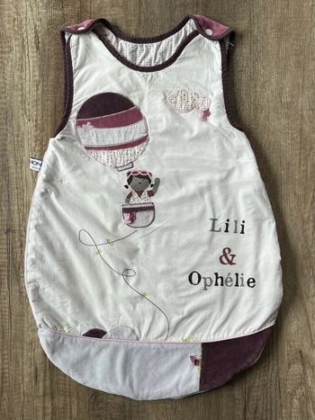 destockage - Turbulette, gigoteuse, nid d’ange, 0-6 mois. 100 % coton. Sauthon