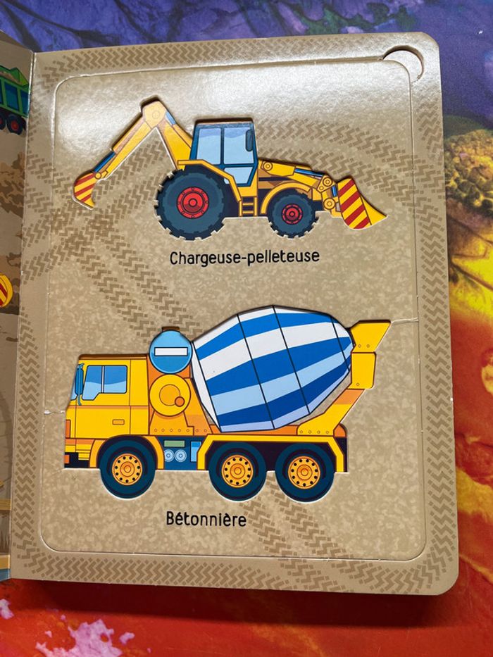 Livre enfant : Tracteurs et Camions * Livre Pochoir - photo numéro 6